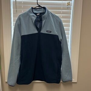 NWOT men’s Lands' End Two-Tone Blue Shirt Jacket